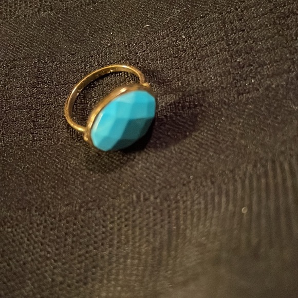 Stella & Dot faceted turquoise ring - Picture 3 of 3